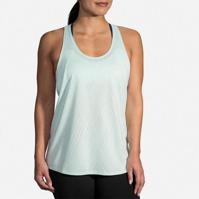 Brooks Array Womens Running Tank Top - Green - Indonesia (DHPA-42067)